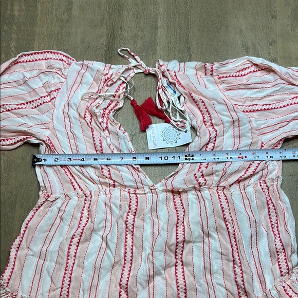 Blue Island White and Pink Swim Coverup - Picture 5 of 6